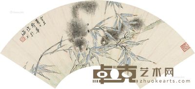 江圣华 松鼠 游鱼 18×52cm×2