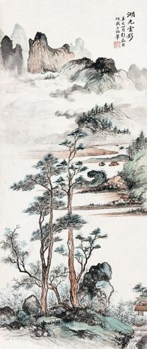 彭恭甫 湖光云影