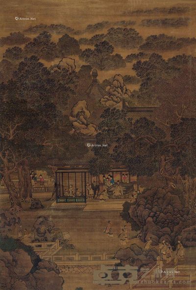 杜堇 御园觐帝图 156×103cm