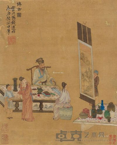 钱选 博古图 33×26cm