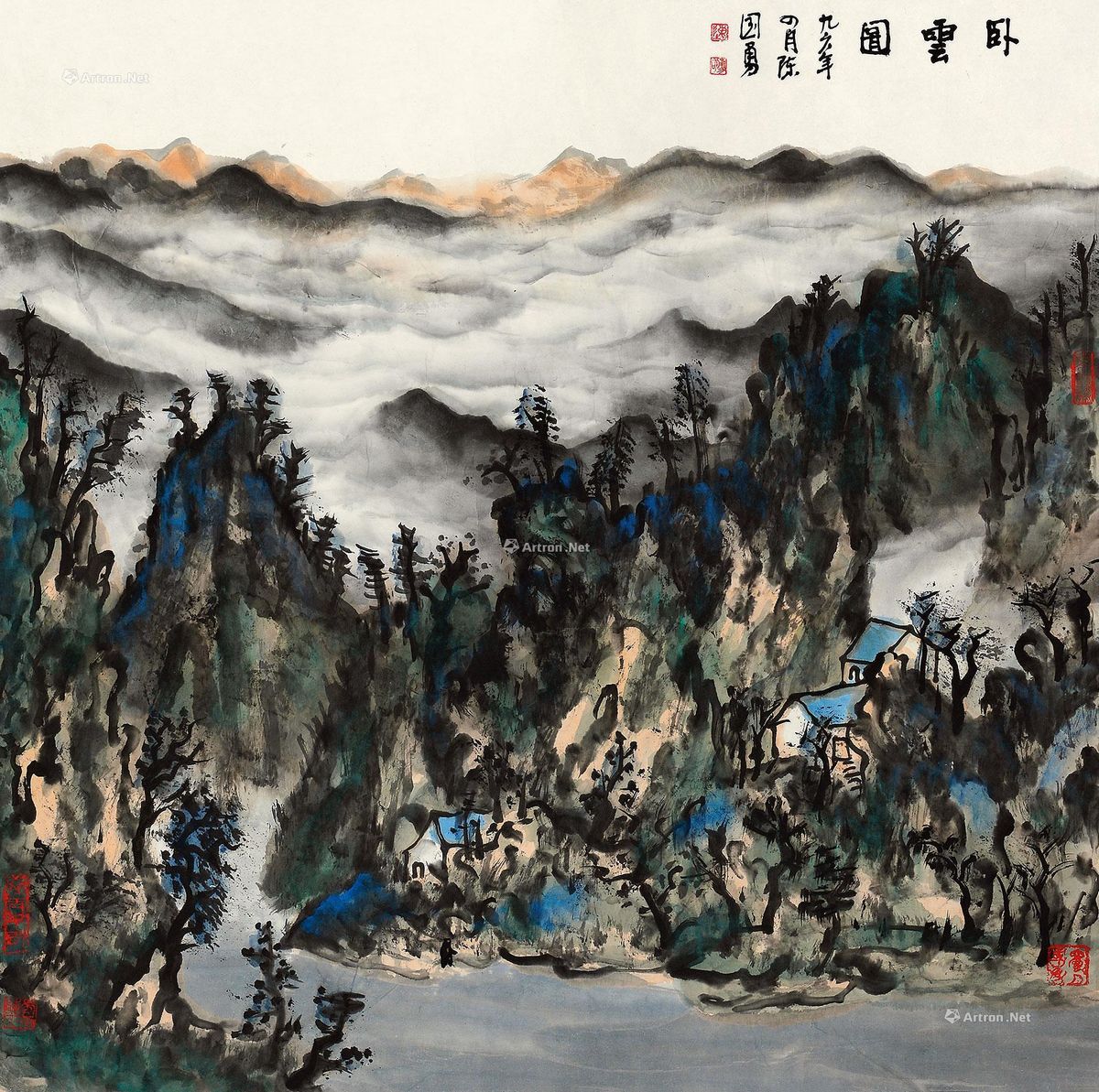 lot:207 陈国勇 卧云图