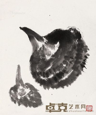 唐云 蔬果 18×14.8cm