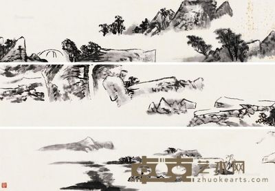 唐云 春江秀色 21×282.5cm