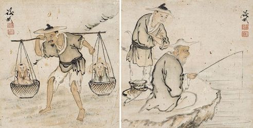 谢彬 垂钓图