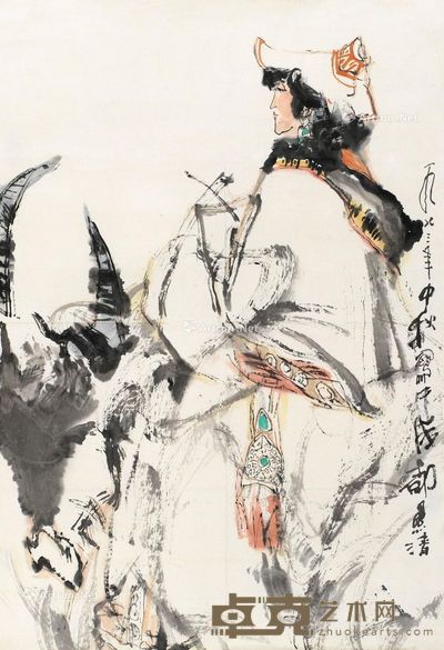 杜显清 藏女 46.5×68.5cm