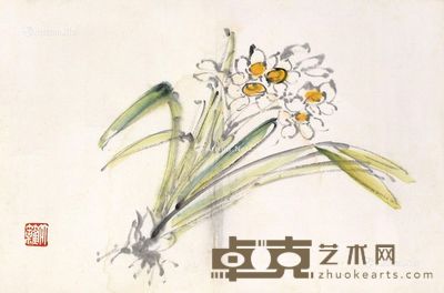孙竹篱 水仙 45×30cm
