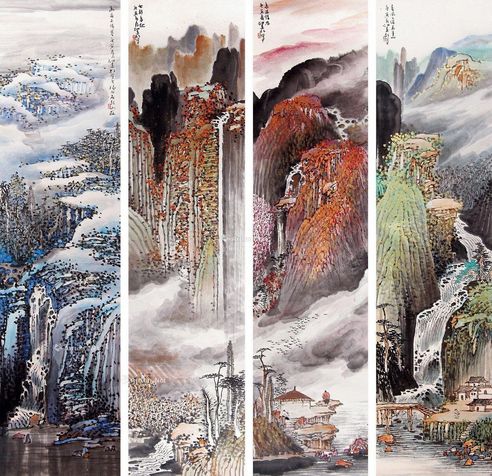 江爱松 四季山水
