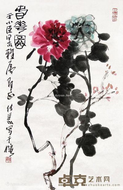 魏传义 春华图 68×45cm