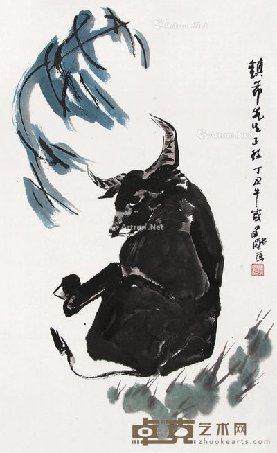 徐昌酩 牛 69×42cm