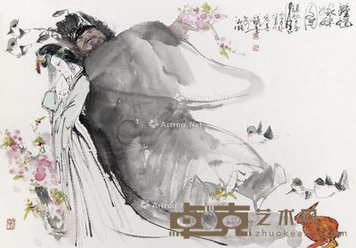 王宏喜 钟馗嫁妹图 44.5×63.5cm