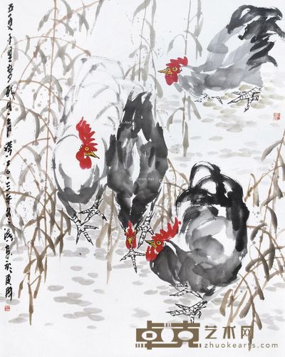 朱法鹏 大吉图 185×145cm