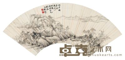 梁伯誉 山水 18×51cm