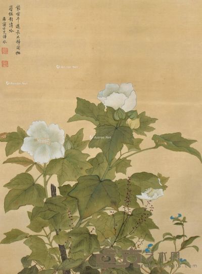 恽冰 花卉 54×40cm