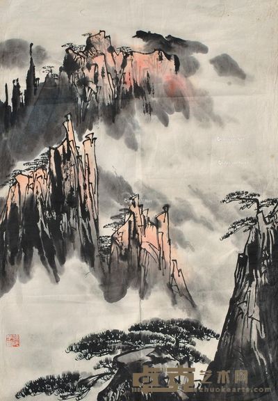 徐子鹤 山水 68×45cm