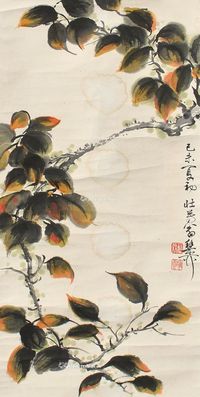 谢稚柳 花鸟