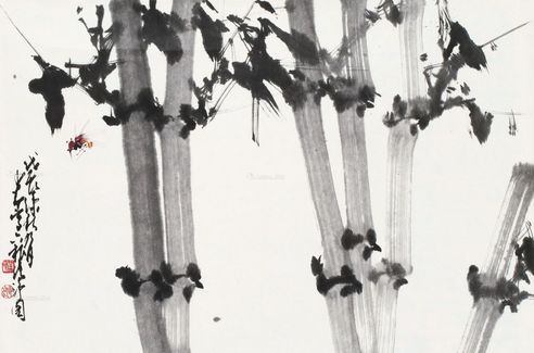 赵少昂 六根清净图