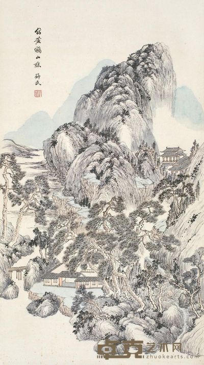 汪昉 山水 92×50cm?