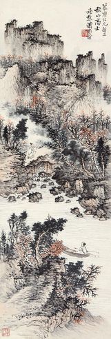 萧逊 秋山高士