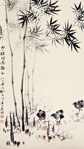 柳子谷 花鸟