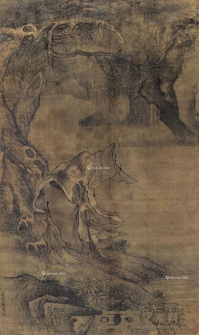 戴进 人物 164×97cm