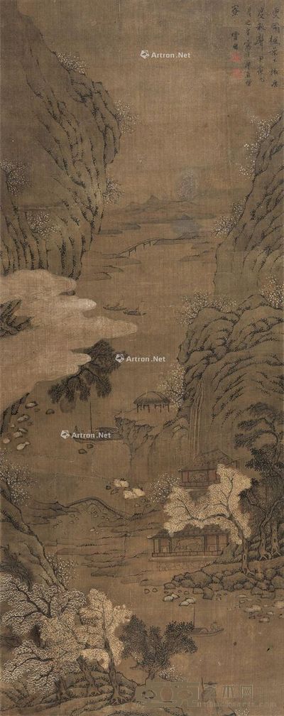 丁云鹏 春山图 93×36cm