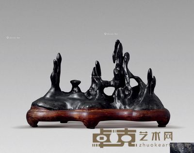 清 灵璧石研山 长56cm