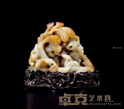 清初 旧玉山子 高7cm