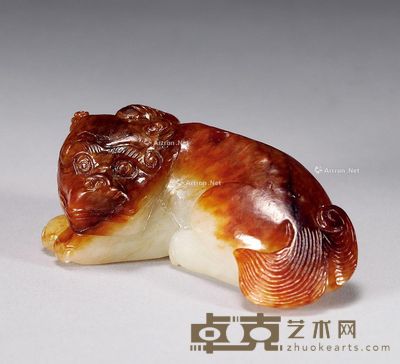 明 白玉瑞兽 长5.8cm