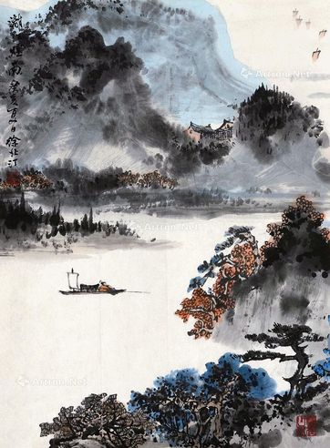 徐北汀 山水