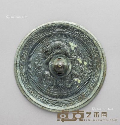 汉代 虎纹铜镜 直径11.2cm