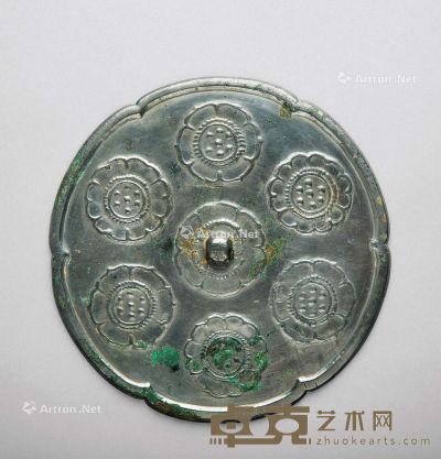 唐代 花卉纹花口铜镜 直径18.5cm