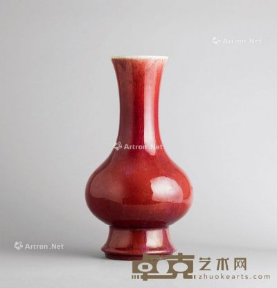 清乾隆 窑变釉赏瓶 高32.5cm