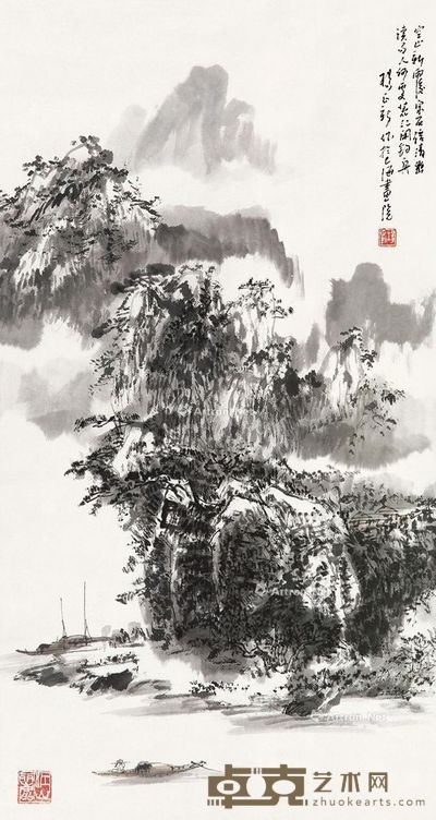 杨正新 山水 88×47cm