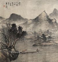 吴石僊 山水