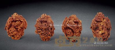 文革 桃核四大金刚 尺寸不一