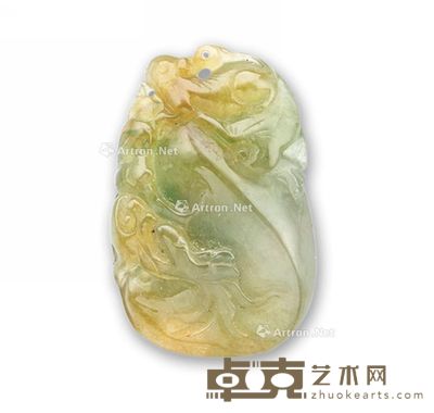 三彩翡翠有福佩 --