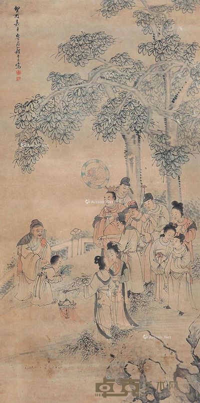 成晋昌 人物 130×64cm