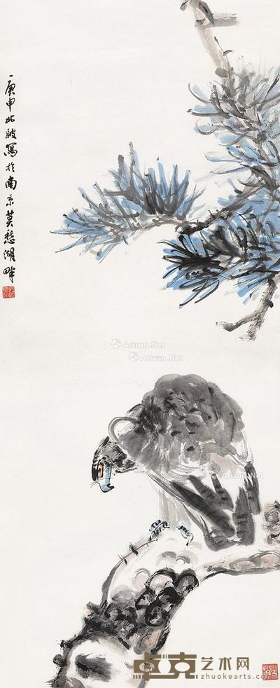 赵良翰 松鹰 120×47cm