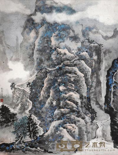 董伯 山水 114×87cm