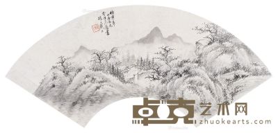 戴熙 山居图 18×52cm