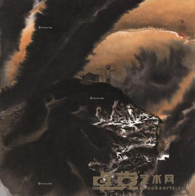 贾又福 太行山系列之三 35×35cm