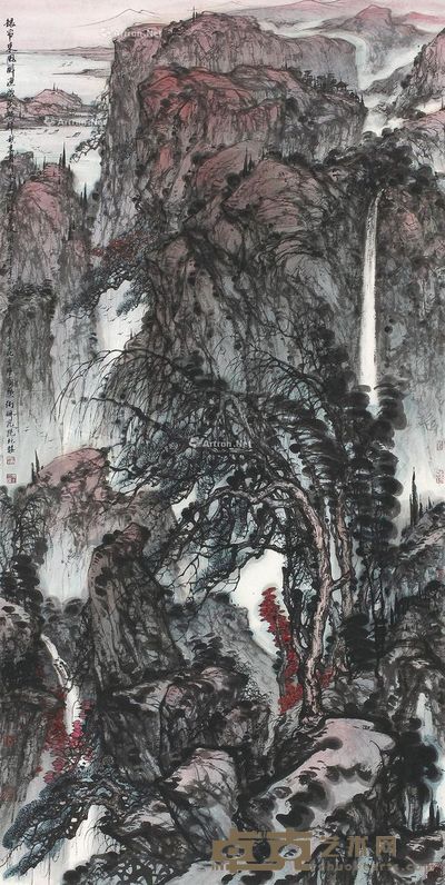 大土三阳 山水 247×123cm