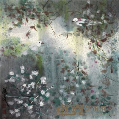 周艺文 歌在十里外 69×69cm