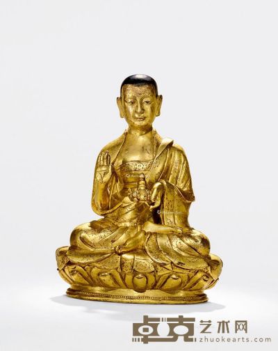 17世纪 罗睺罗尊者 高15.6cm