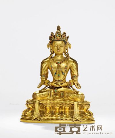 17世纪 无量寿佛 高16.5cm