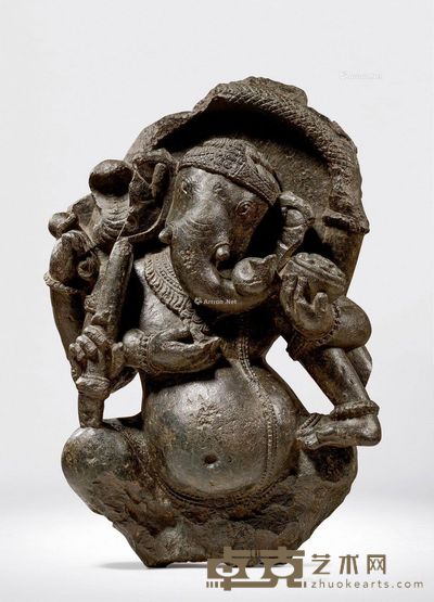 10至11世纪 象鼻财神 高51cm