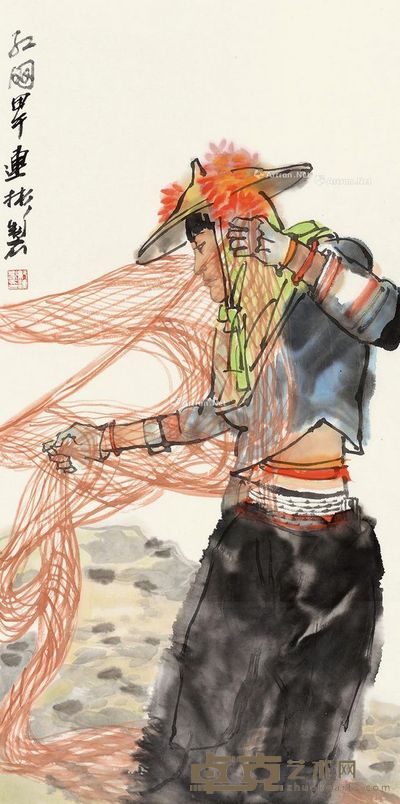 纪连彬 红网 69×34.5cm