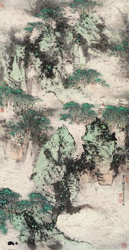 钱浚 山居图