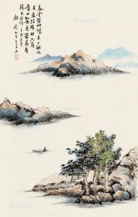 顾飞 山水