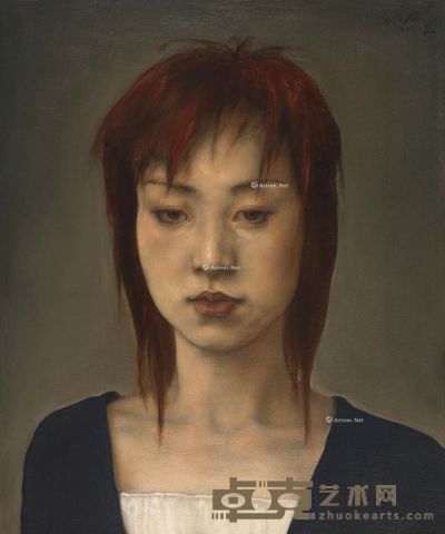庞茂琨 女孩肖像 54×45cm
